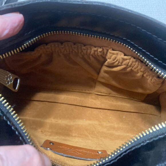 EUC Patricia Nash Tartan Leather set; Crossbody, Matching wallet and Mirror - Picture 9 of 15